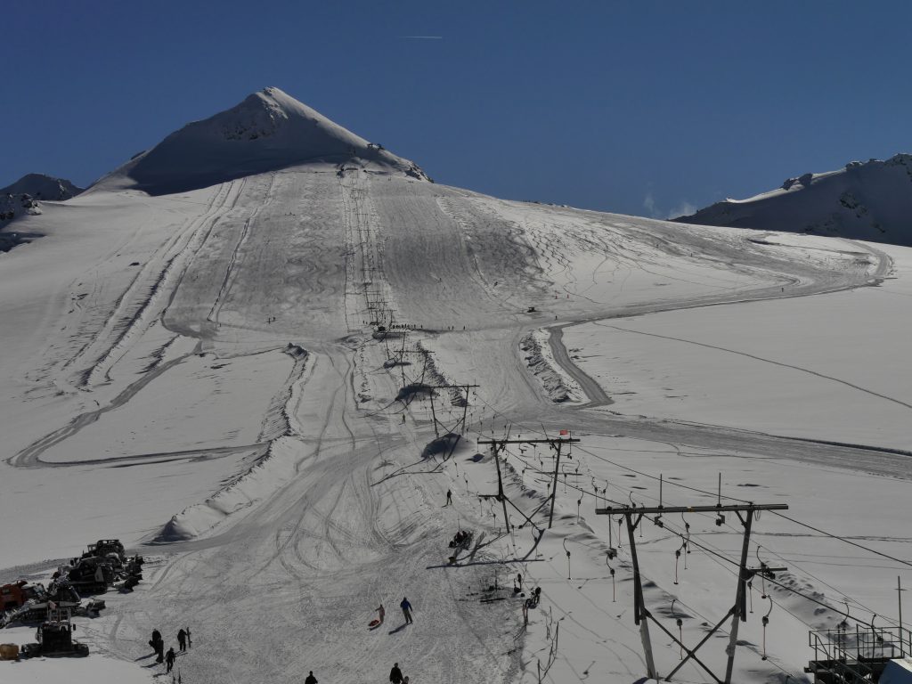 Skiegebiet Ebenferner, ein Skigebiet das im Sommer geöffnet und im Winter geschlossen ist. 